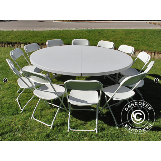 Runda Bankettbord, hopfllbara, 183 cm 