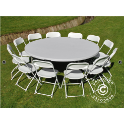 Runda Bankettbord, hopfllbara, 183 cm 