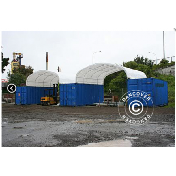 Containertlt 6x6.05x1.8m PVC 610g, Vit