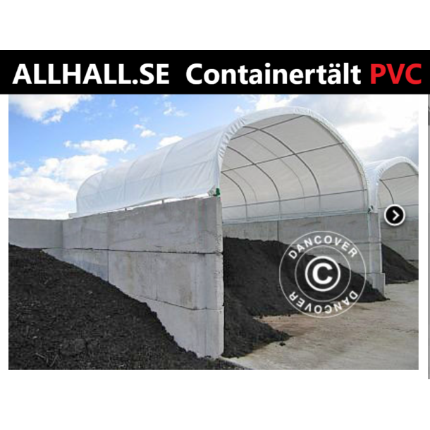 Containertlt 6x6.05x1.8m PVC 610g, Vit