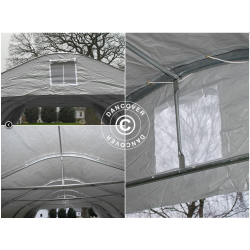 Dubbel garagetlt 5,4x6,0x2,9m PVC 500g