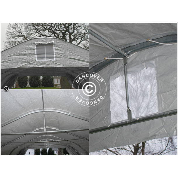 Dubbel garagetlt 5,4x6,0x2,9m PVC 500g