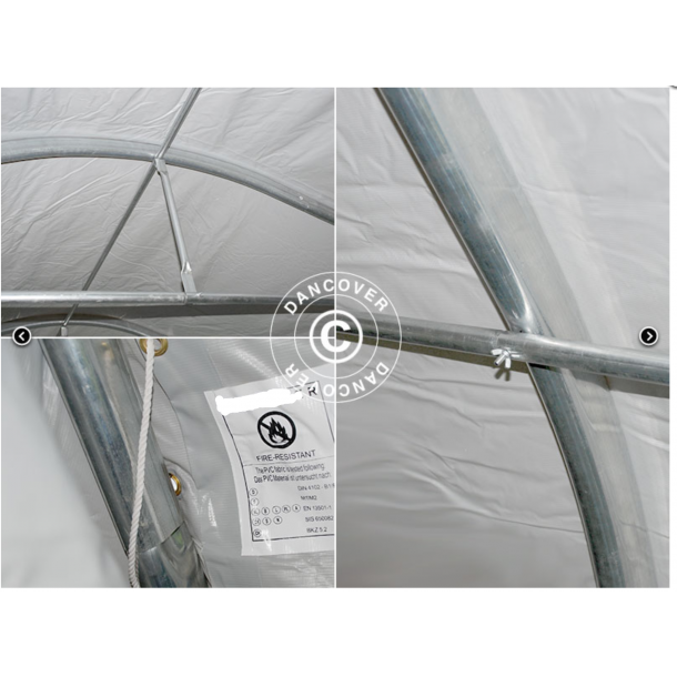 Dubbel garagetlt 5,4x6,0x2,9m PVC 500g