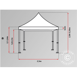 FleXtents PRO 2,5x2,5m