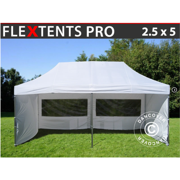 FleXtents PRO 2,5x5,0m inkl 6st sidovggar