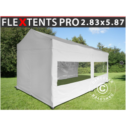 Flextents PRO 2,83x5,87m "Multi" inkl 6st sidovggar, Vit