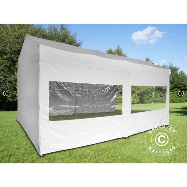 Flextents PRO 2,83x5,87m "Multi" inkl 6st sidovggar, Vit