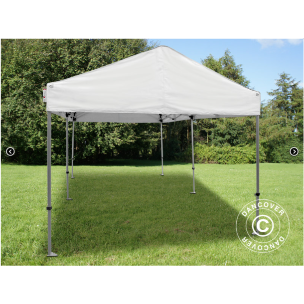 Flextents PRO 2,83x5,87m "Multi" inkl 6st sidovggar, Vit