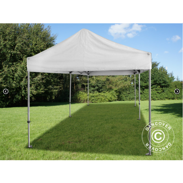 Flextents PRO 2,83x5,87m "Multi" inkl 6st sidovggar, Vit