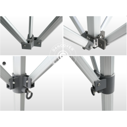 Flextents PRO 2x2m med fullt digitalt tryck, Vit