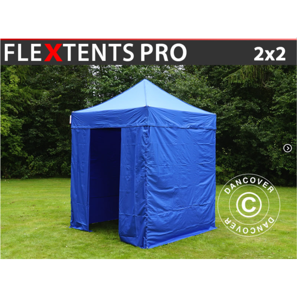 FleXtents PRO 2x2m inkl 4st sidovggar