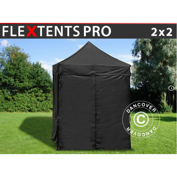 FleXtents PRO 2x2m inkl 4st sidovggar