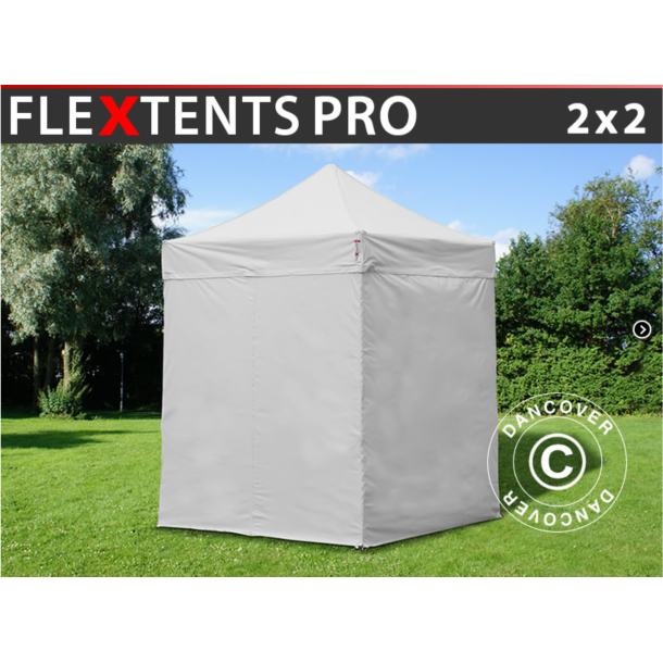 FleXtents PRO 2x2m inkl 4st sidovggar