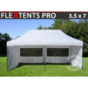 FleXtents PRO 3,5x7m inkl 6st sidovggar