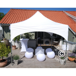 FleXtents PRO 3x3m "Arched" inkl 4st sidor, Vit