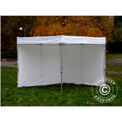 FleXtents PRO 3x3m "Exhibition" inkl 4st sidor, Vit