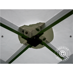 FleXtents PRO 3x3m "Exhibition" inkl 4st sidor, Vit