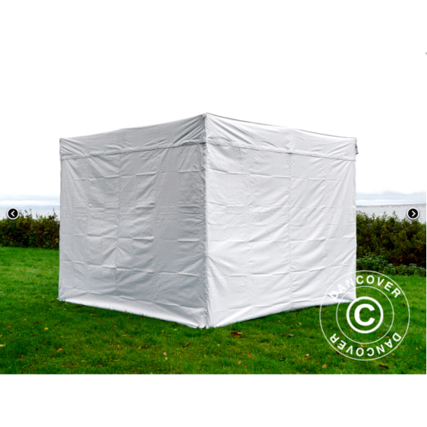 FleXtents PRO 3x3m "Exhibition" inkl 4st sidor, Vit