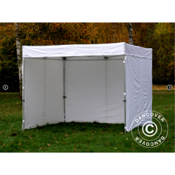 FleXtents PRO 3x3m "Exhibition" inkl 4st sidor, Vit