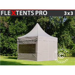 FleXtents PRO 3x3m "Peak Pagoda" inkl 4st sidor