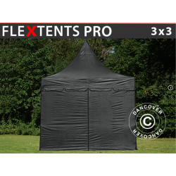 FleXtents PRO 3x3m "Peak Pagoda" inkl 4st sidor