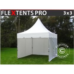 FleXtents PRO 3x3m "Peak Pagoda" inkl 4st sidor