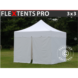 FleXtents PRO 3x3m "Peaked" inkl 4st sidor