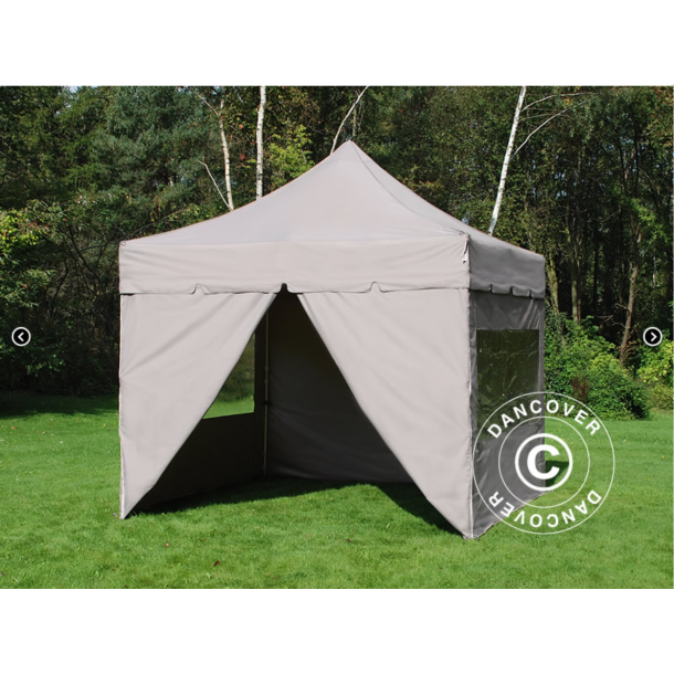 FleXtents PRO 3x3m "Peaked" inkl 4st sidor