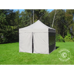 FleXtents PRO 3x3m "Peaked" inkl 4st sidor