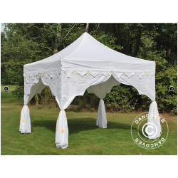 Flextents PRO 3x3m "Raj" inkl. 4st dekorativa hrngardiner