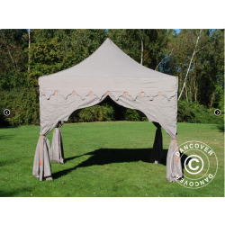 Flextents PRO 3x3m "Raj" inkl. 4st dekorativa hrngardiner