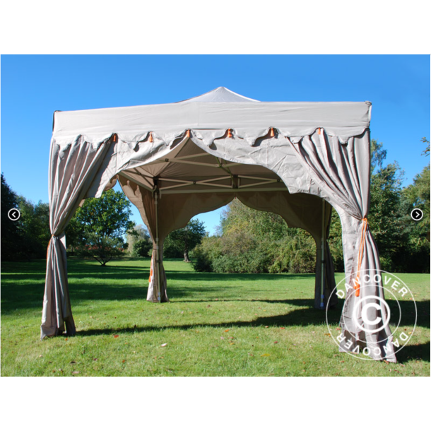 Flextents PRO 3x3m "Raj" inkl. 4st dekorativa hrngardiner