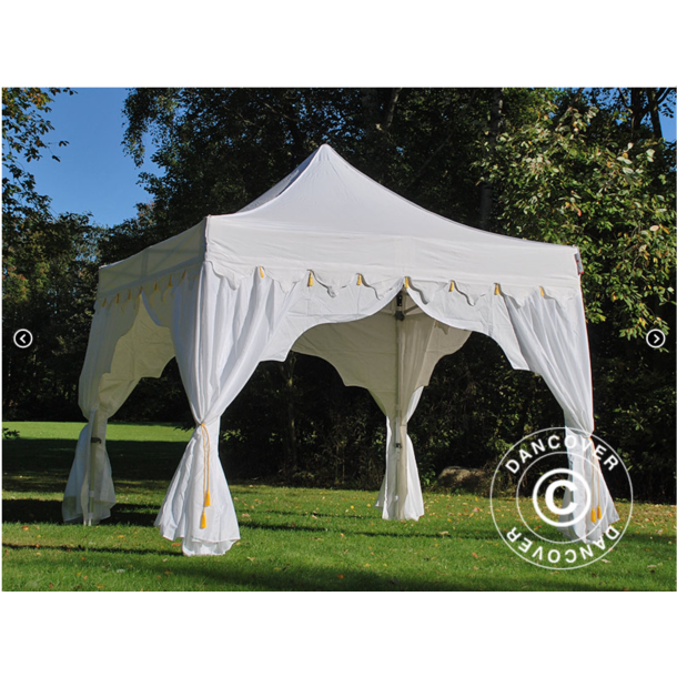 Flextents PRO 3x3m "Raj" inkl. 4st dekorativa hrngardiner