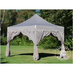 Flextents PRO 3x3m "Raj" inkl. 4st dekorativa hrngardiner