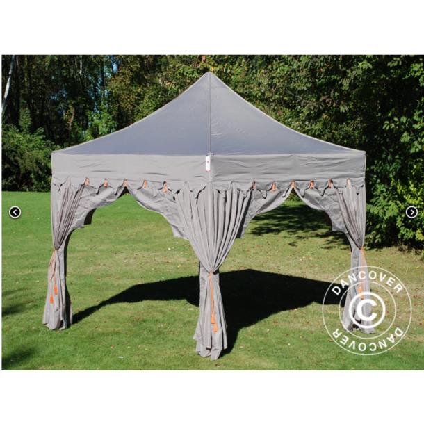 Flextents PRO 3x3m "Raj" inkl. 4st dekorativa hrngardiner