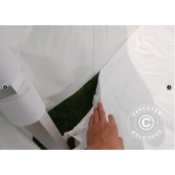 Flextents PRO 3x3m "Trapezo" inkl 4st sidovggar