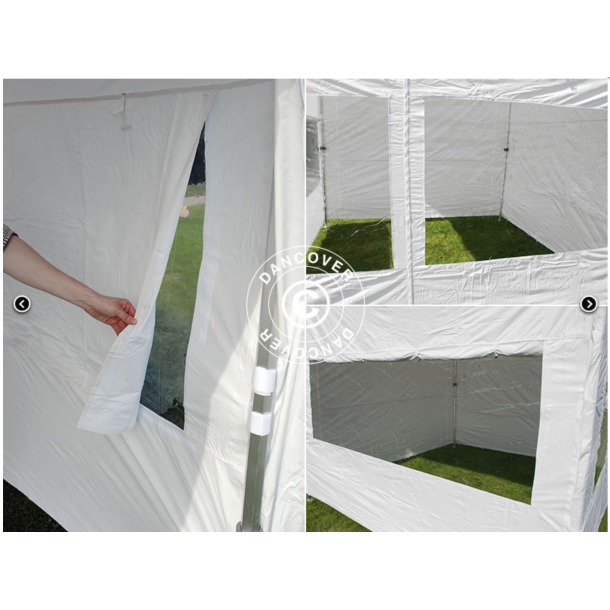 Flextents PRO 3x3m "Trapezo" inkl 4st sidovggar