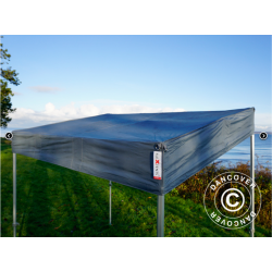 Flextents PRO 3x3m "Trapezo" inkl 4st sidovggar