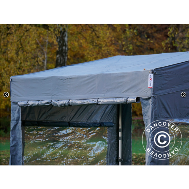 Flextents PRO 3x3m "Trapezo" inkl 4st sidovggar