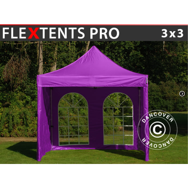FleXtents PRO 3x3m "Vintage" inkl 4st sidor