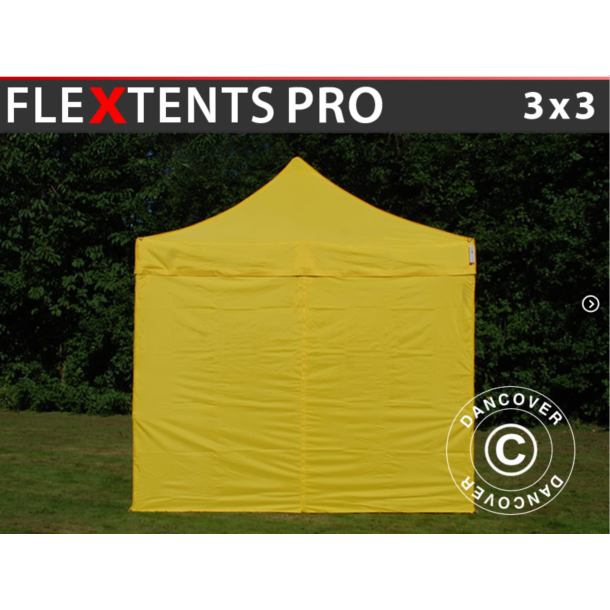 Flextents PRO 3x3m inkl 4st sidovggar