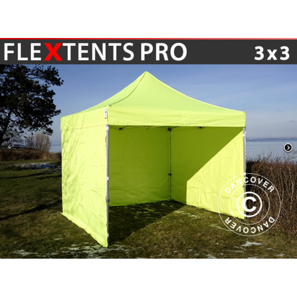 Flextents PRO 3x3m inkl 4st sidovggar