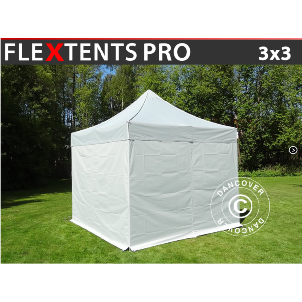 Flextents PRO 3x3m inkl 4st sidovggar