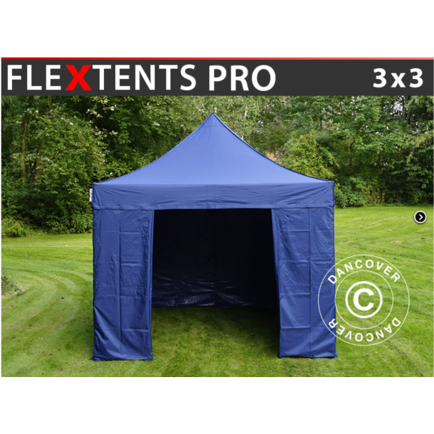 Flextents PRO 3x3m inkl 4st sidovggar