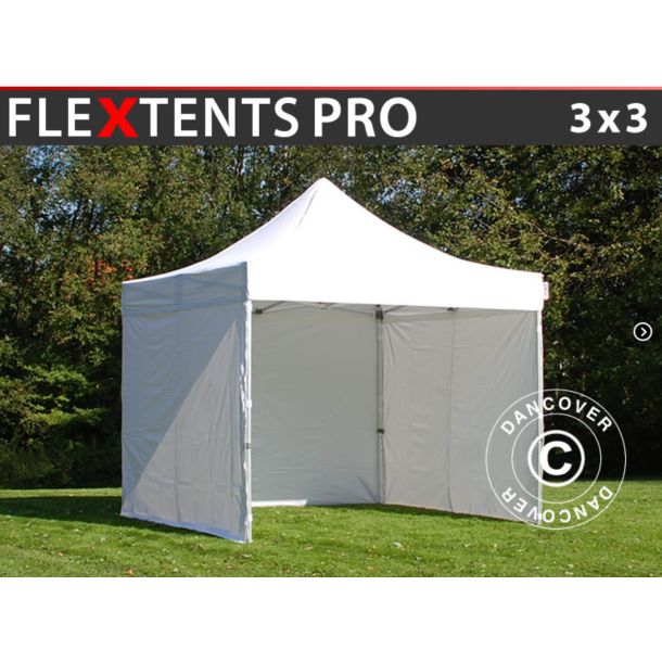 Flextents PRO 3x3m inkl 4st sidovggar