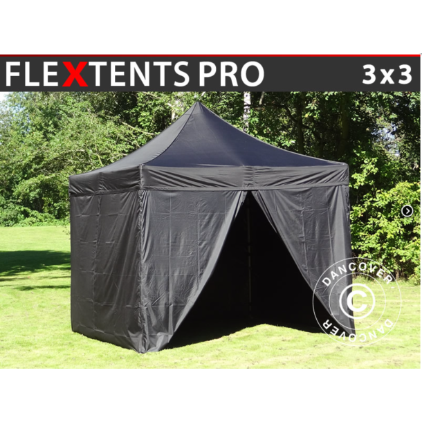 Flextents PRO 3x3m inkl 4st sidovggar