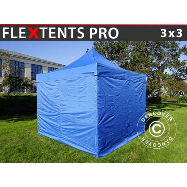 Flextents PRO 3x3m inkl 4st sidovggar