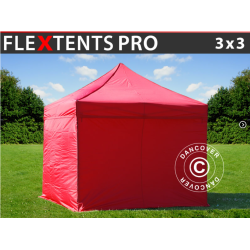 Flextents PRO 3x3m inkl 4st sidovggar