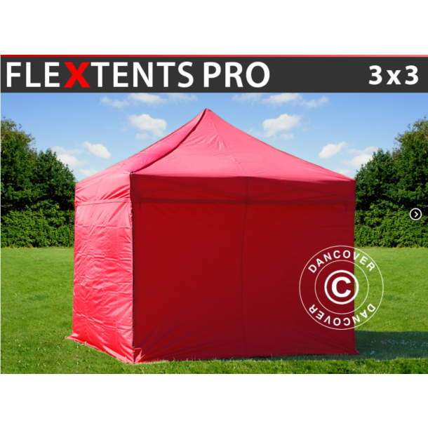 Flextents PRO 3x3m inkl 4st sidovggar