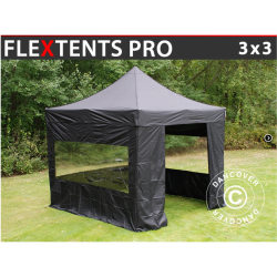 FleXtents PRO 3x3m inkl. 3st panoramafnster